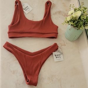 Kulani kini clay ribbed bikini